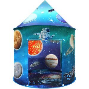 Space World Pop Up Play Tent for Kids, Foldable Indoor Sensory Tent for Toddlers